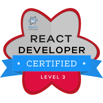 React Developer Certified, Level 3